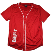Chucky Wanna Play Red Baseball Jersey Men&#39;s Size XL  New No Tag Horror H... - $29.34