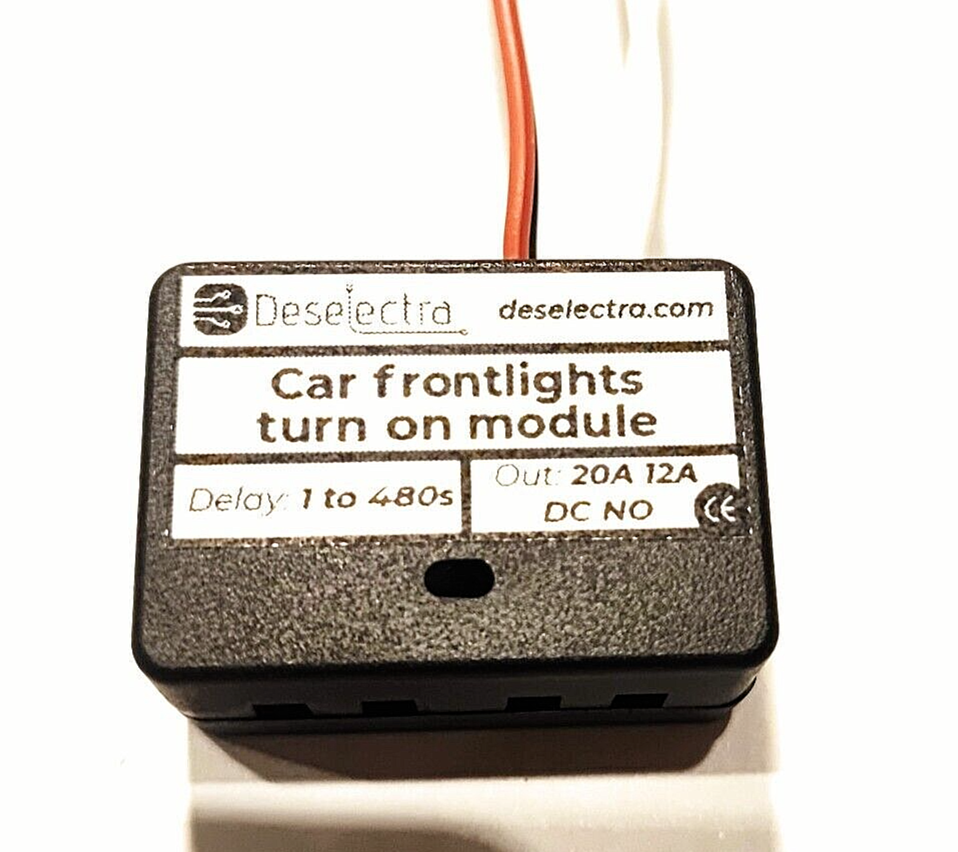 Mini timer switch time relay 1 to 480 sec kit 12V / 20A delay on car day... - $12.48