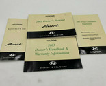 2003 Hyundai Accent Owners Manual Handbook OEM K01B08008 - $26.99