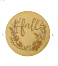 Origami Owl Medium Plate (New) Fall Floral - Gold (PG9335) - £9.86 GBP