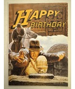 Raiders of the Lost Ark 1992 Fold Out To Open Happy Birthday Greeting Ca... - £11.96 GBP