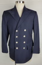 Vintage Pittsburgh Fire Bureau Dress Blazer Jacket Blue 40R - £61.86 GBP