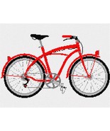 pepita Needlepoint kit: Red Bicycle, 15&quot; x 11&quot; - $145.00