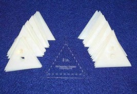 Mylar 2 Inch Sides Equilateral Triangle 51 Piece Set Quilting / Sewing T... - $22.97