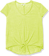 William Rast Juniors Astrid Tie Front T Shirt Color Primrose Size X-Small - £31.47 GBP
