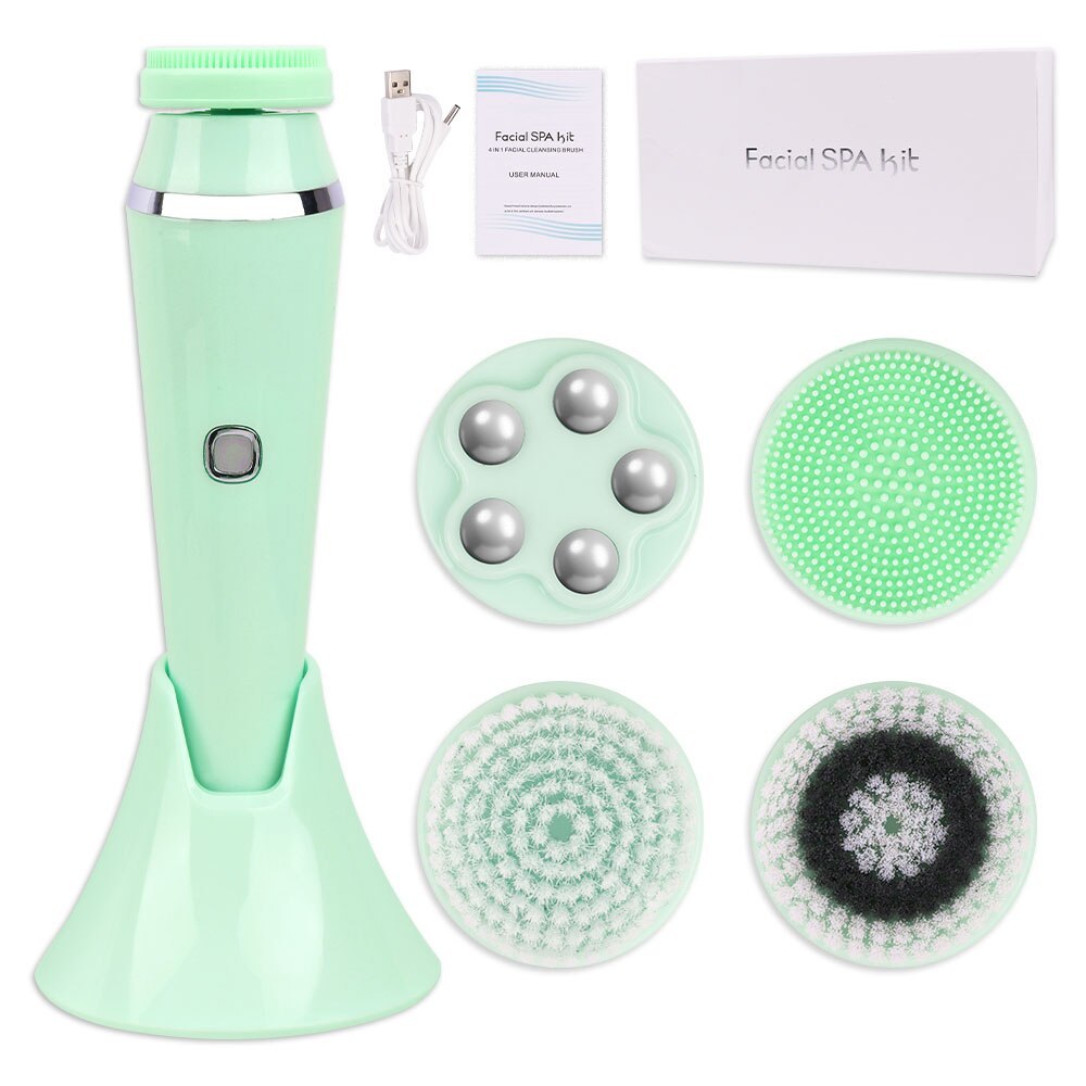 Primary image for Skin Scrubber Waterproof Face Brush USB Charge Green