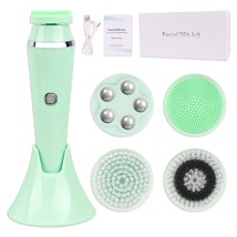Skin Scrubber Waterproof Face Brush USB Charge Green - £25.23 GBP