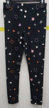 Girl&#39;s Halloween Star Leggings Black Size 4 - $15.83