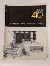 Atari Computer System Atari 410 Program Recorder Operator's Manual - $20.78