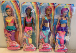 Lot Of 4 Barbie Dreamtopia Mermaids Various Skin Tones New In Packaging - $56.99