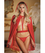 Allure Lace &amp; Mesh Cape W/attached Waist Belt (g-string Not Included) Re... - £15.69 GBP