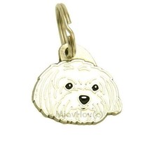 Dog name ID Tag, Maltese - haircut, Engraved, Personalized, Handmade - £15.91 GBP+