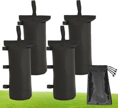 Moyiza Canopy Weights Bags, 4-Pack, Black, 112 Lbs, With 4, Up Canopy Tent. - £28.24 GBP