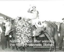 1953 - NATIVE DANCER in Preakness Stakes Winners Circle - 10&quot; x 8&quot; - £15.69 GBP