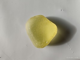 Genuine Sea Glass Beautiful yellow color 13 gram nugget Glows UV black l... - £77.11 GBP