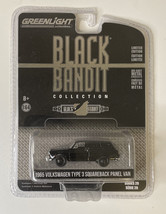 1965 &#39;65 Vw Type 3 Squarback Panel Van Black Bandit R20 Greenlight Diecast 2018 - £4.78 GBP