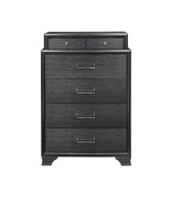 Grey Wood Chest with Felt-Lined Drawers | CIVIC Style 35.4&quot; Wide - $11,526.53 MXN