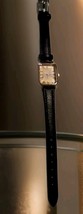 Nice Lucky Womens Tank Watch Gold Tone Case Black Band  Roman Dial New B... - $12.67