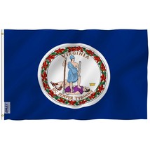 Anley 3x5 Foot Virginia State Flag - Virginia VA State Flags Polyester - £5.53 GBP