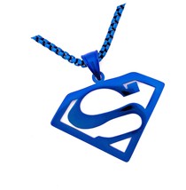 Collections Stainless Steel Superhero Superman Pendant - £57.73 GBP