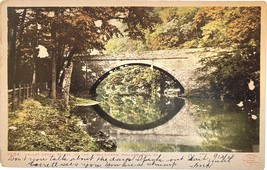 Valley Green Bridge on the Wissahickon, Philadelphia, PA, vintage postcard 1908 - £11.79 GBP