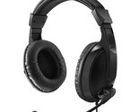 Adesso Xtream H5 - Multimedia Headset Microphone, Black - $23.29