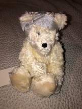 Perlier White Almond Sparkle Bear Plush Stuffed Animal Bear In A Bag Rare - £12.68 GBP