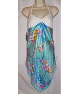 Le Mystere Sun Dress Halter Cover-Up Night Gown Tropical Floral size Sma... - $37.15 CAD