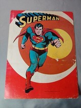 Super Friends Superman 1975 DC School Folder Portfolio Oversized - £7.71 GBP