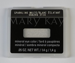 Mary Kay Mineral Eye Color .05 Oz * SPARKLING WHITE * 068246 New Free Shipping - $12.99