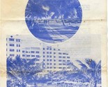 The Vanderbilt on the Ocean at 20th St Miami Beach Florida Letter Brochu... - $17.82