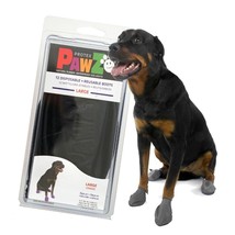 Rubber Dog Boots Pawz Size Large 12 Reusable Waterproof Foot Protectors - £15.65 GBP