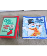(2) Kids Soft Plush Books Charlie Brown &amp; Frosty The Snowman--FREE SHIPP... - £13.90 GBP