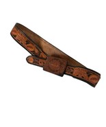 Western Tooled Leather Belt Floral ELFRIDA ARIZONA Belt Factory Buckle U... - £27.95 GBP