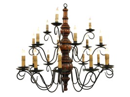 3-TIER 21 ARM CHANDELIER Large Elegant Pumpkin Spice Candelabra Handmade... - £1,198.99 GBP