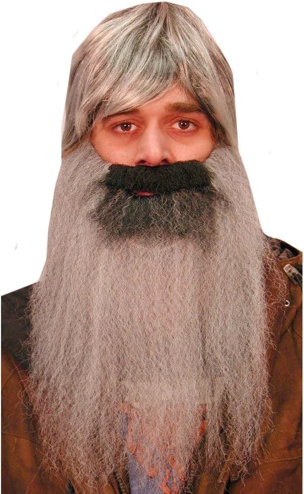 HMS GREY & BLACK HUNTING MUSTACHE & BEARD ADULT HALLOWEEN COSTUME ACCESSORY 5103 Item image 2