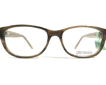 Genesis Gafas Monturas G5022 200 BROWN HORN Beige Cuadrado Cristales 52-... - £22.24 GBP