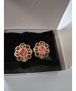 Vintage 1994 Avon Evening Glamour Clip-On Earrings 1&quot; - $364.37 MXN