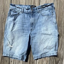 Pacsun Denim Carpenter Shorts Faded Distressed Mens Size 34 - $17.07