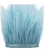 Light Blue Ostrich Feathers Trim Sewing Fringe 2Yard 4-6Inch For Diy Dre... - £22.01 GBP