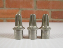 Vintage Radio Knobs Silver Plastic Lot of 3  1 1/4&quot; Long - £15.56 GBP
