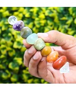 Seven Chakra Tumbled Healing Massage Wand Stick - $915.99 MXN