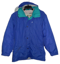 Vintage L.L. Bean Men&#39;s XL Penobscot Ski Parka Jacket Hooded Insulated Blue - £46.36 GBP