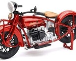 1930 Indian 4 Motorcycle - Red - 1/12 Scale Model by NewRay - £17.98 GBP
