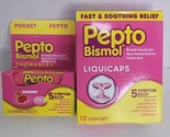 Pepto Bismol Pocket Chewable Tablets for Nausea, Heartburn, Indigestion ... - £11.83 GBP