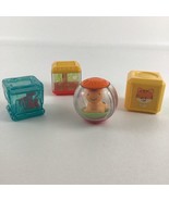 Fisher Price Peek A Blocks Laugh &amp; Learn Sensory Cubes Toy Lot Animals B... - $19.75