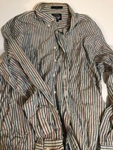 Dockers Striped Vintage Men’s Button Up Shirt XL Sh4 - £10.04 GBP