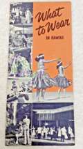 Vintage Brochure Guide What To Wear In Hawaii Travel Tourist Visitors Bu... - $9.90