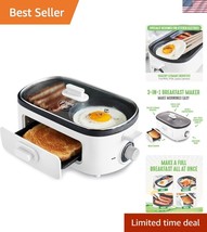 Breakfast Made Simple: 3-in-1 Maker with Griddles, Timer &amp; Cool-Touch Ha... - $1,681.19 MXN