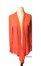 Dana Buchman Polyester Cardigan Large Coral womans Open Neck Long Sleeve Casual. - £9.37 GBP